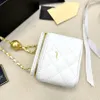 Womens Designer Bag Small Vanity Case Box Bags Caviar Leather Crush Pearl Gold Ball Metal Hardware Crossbody Shoulder Handbags Cosmetic Case Purse Suitcase 18/11cm