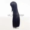 Cosplay Wigs Anime Hyuga Hinata Straight Hair Neat Bang Cosplay Wigs Free Wig Cap X0901