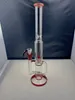 Narghilè bong a nido d'ape narghilè bong per fumare Bong vortice in vetro borosilicato Gravity Hookah Elfrig ash catcher fumante rosso sangue Personalizzazione