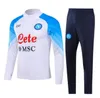 23 24 25 Kit de fútbol de jersey de fútbol de chándal de Napoli 2023 2024 SSC Nápoles AE7 D10S Traje de entrenamiento de entrenamiento Formación TUTA Chandal Squitess Survetement