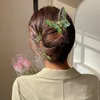 Syrenka Concubine Crystal Butterfly Claw Clip Super Immortal HairPin Kobiet Nowe Ins Shark Clip Sair Pinwear