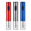 Preference Electric Wine Opener Aluminium Alloy Red Wine Corkscrew Automatisk flasköppnare med Foil Cutter Wine Accessories327B