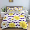 Bedding sets Floral Leaves Print Bedding Set Soft Breathable Duvet Cover With Zipper Closure Multiple Sizes Quilt Cover Home Textiles R230901