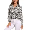 Kvinnors blusar valp hundblus långärmad söt standard schnauzer trendiga kvinnor streetwear överdimensionerad skjorta anpassad topp gåva