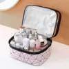 Totes Large capacity cosmetic makeup bag double transparent box travel organizer female toilet caitlin_fashion_ bags