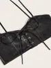 Belts Black Elastic Women's Waist With Shoulder Straps Underbust Girdle Waistcoat Slimming Cummerbund On Dress Shirt Accessories