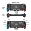 Игровые контроллеры джойстики P9ye Game Controller Grip для NS Handheld 6-осевой двойной моторный геймпад HKD230831