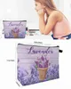 Totes Lavender Flower Basket Makeup Makeup Bag Travel Small Women's Badrum Organiser Children's Storage Pencil Box Caitlin_Fashion_ Väskor