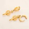 Designer Stud Oorbellen Hoge kwaliteit roestvrij staal Merk Letter Nail Earring Loop Drop Ear Ing Sieraden Accessoire Mode Vrouwen Huwelijkscadeau