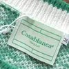 Suéteres para hombres 2023 Estilo Casablanca Verde Jacquard Suéter Hombres Mujeres Casual de gran tamaño 1 Sudaderas de calidad 230831