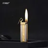 ZORRO MINI ULTRA THIN THING GAS NO GAS LIGHTER ZING ALLOY真空ワイヤー描画サイドスリップ研削ホイールイグニッション喫煙アクセサリーNNM1