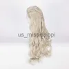 Cosplay Wigs Daenerys Targaryen Cosplay Wig Long Wavy Dragon of Mother Heat Resistant Synthetic Hair Wig Cap x0901