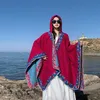 Foulards Capes d'hiver pour femmes Écharpe féminine Paréos Long Cardigan Châles Femmes avec chapeau Cardigans de luxe Poncho Wrap Manteaux Designer S68bzc