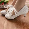 Elbise Ayakkabı 2023 Moda Beyaz Gelinlik Ayakkabı Yüksek Topuklu Deri Boncuklu Gelin Ayakkabı R230901