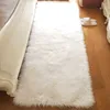 White Long Hair Carpet Artificial Fur Living Room Fluffy Rug Bedroom Bedside Fluffy Warm Cushion Bay Window Decoration Floor Mat HKD230901