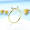 Wedding Rings Kuololit 3CT Criss Cut Moissanite for Women Solid 18K 14K 10K 925 Sliver Yellow Gold Anniversary Engagement 230831