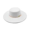 Chapeaux larges à bord seau en gros 10 cm grand bord Fedora pour femmes unisexe Simple couleur unie mode chapeau plat style britannique 230801