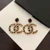 Designer oorbel merk brief Stud Oorbellen geometrische vrouw sieraden accessoires verjaardag kerstcadeaus