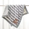 Dekens Geboren babydeken Superzacht Kinderwagen Inbakeren Schattig Dieren Baby Jongen Meisje Bed Flanel Quilt Wieg Plaid Sleepsack 100 * 150CM