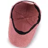 Ball Caps Dust Pink Women Winter Hat Fleece Antened Faux Suede Baseball Cap Grey Lt Brown Men 230831