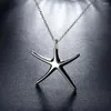 Pendant Necklaces Special Offer 925 Stamp Silver Color Starfish Necklace For Women Christmas Gift High Quality Fashion Party Jewelry
