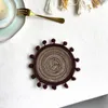 Mats Pads Placemats for Dining Table Room Decor Home Decorations Manual Coaster Vase Mat Circular Insulation Pad Woven Meal Mat 230831