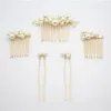 5 PCSt Simulated Pearl Hair Pins Clips and Comb For Women Flowers Hair Combs Wedding Bridal Party Hair Jewelry For Gift Women Headpieces