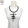Anhänger Halsketten UKEBAY Punk-Stil handgefertigt für Frauen Schmuck geometrische Halskette Silikon Zubehör Party Halsband