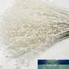 Whole-100PCS The Spray Of Pearl Beads Wire Stems Bridal Hair Decoration accessories Wedding Bouquet Charms Artificial Flower A2845