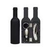 Strumenti da bar Strumenti da bar Versatore per vino rosso a forma di bottiglia Set di apribottiglie di champagne Cavatappi Apriscatole Decanter Tappo di aerazione Anello fermagoccia 230831