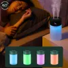 Humidifiers New Large Capacity USB Humidifier with Colored Light Dual Nozzle Digital Display Aromatherapy Diffuser Q230901