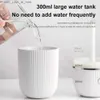 Humidifiers New Humidifier 300ML Ultrasonic USB Aroma Essential Oil Diffuser Romantic Color Night Lamp Mist Maker Humidificador Portable Q230901