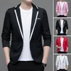 Men's Suits Men Lapel Stylish Color Block Slim Fit Single Button Suit Jacket For Spring/autumn Weddings Groom Coat Sizes M-3xl