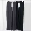 LUYoga Pantalons de survêtement pour femmes Pantalons amples à jambes larges Cloud Sense High Spring Pull Rope Lady Pocket Flared Docker Pantsl LU Throwback Still Black Grey Sportswear