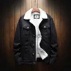 Men's Jackets 2023 AutumnWinter Denim Jaet Fashion Warm British Style Men wi Cashmere and i Casual Trend Lambskin Denim Jaet S6XL J230901