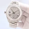 Relojes de pulsera mecánicos Reloj con esfera árabe de 41 mm para hombre Reloj de pulsera con diamantes Montre de Luxe Correa de acero inoxidable Reloj automático Relojes Num Emre