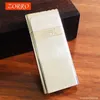 ZORRO ULTRATHIN BUTANEガスなしLighter Metal Plating Processアンチスリップキーイグニッションポータブル喫煙アクセサリーガジェット3KBV