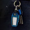 자동차 키 체인 충전식 전기 시계 USB 가벼운 쿨 전자 플라즈마 점화 화기 흡연 액세서리 남성용 PQWT