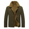 Men's Jackets Winter Jacket Motorcycle Casual High Quality Cotton Coat Lapel Thickened Lamb Wool Lining Denim Large 6XL