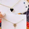 Pendant Necklaces Luxury Design Fashionable Stainless Steel Necklace For Women Cute Pairing Party Wedding Daily Jewelry Year Gift