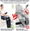 Leg Massagers Rechargeable Muscle Relaxer 6 modes Air Compression Recovery Boot Lymph Release Relieve Foot Fatigue Heating Massager 230831
