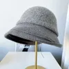 Wide Brim Hats Bucket Women s Casual Tweed Hat Autumn Fedoras Girl French Artist Warm Soft Wool Winter Beanie Cap Vintage Elegant Lady 230831