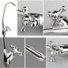 Kitchen Faucets Zinc Alloy Fast Connect Pure Machine Faucet Accessories 2point Small Triple Swan Neck