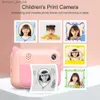 Camcorders Instant Print-camera voor kinderen 1080P Digitale video Dubbele lens 12 MP 2,4-inch LCD-scherm voor jongens Meisjes Verjaardag Kerstcadeau Q230831