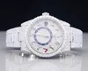 KB74 VVS Moissanit Diamant Iced Out Uhr Rundes arabisches Zifferblatt Luxus Bust Down Hip Hop Uhr Edelstahl Moissanit UhrUIGE