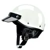 Motorcycle Helmets Helmet Half Face Vintage Summer Motorbike Men Women Unisex White Scooter Equipments