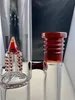 Narghilè bong a nido d'ape narghilè bong per fumare Bong vortice in vetro borosilicato Gravity Hookah Elfrig ash catcher fumante rosso sangue Personalizzazione