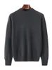 Suéteres para hombres Aliselect Fashion 100 Merino Wool Cashmere Hombres Suéter de punto Mock Neck Manga larga Jersey grueso Ropa de otoño Jumper Top 230831