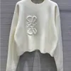 23SS NOWOŚĆ SWEATER WOMENSUM TRENDY TRANDY DŁUGO STALEVED TOP WYSOKIE SMOWY PULLOVER SWEATER SWEAT KOBIETA BIAŁE CZYNNE SWEATERY