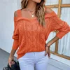 Women's Sweaters Off Shoulder Y2k Kintted Sweater Women Hollow Out Crochet Jumper Top E-girl Pullover Spring Autumn Winter Sueter Jumpers